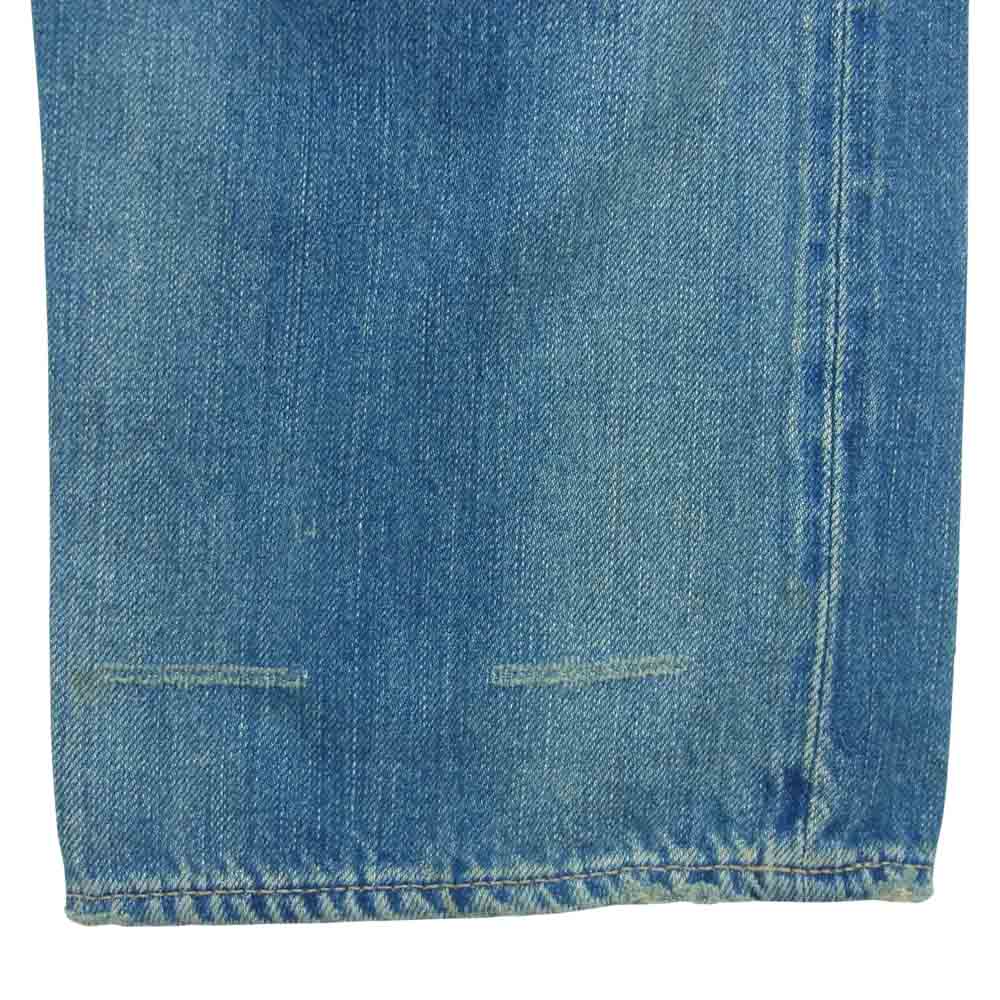 HYSTERIC GLAMOUR ヒステリックグラマー 0292AP04 THE DOORS USED加工 プリント スタッズ デニム パンツ インディゴブルー系 32【中古】