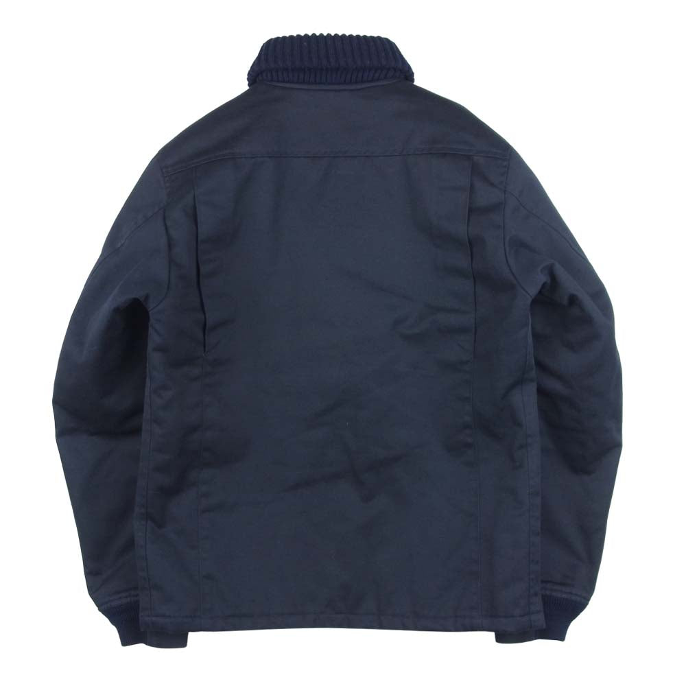 TENDERLOIN テンダーロイン T-WORK JKT 裏地キルティング ロゴワッペン リブ ワーク ジャケット ブラック系 L【中古】