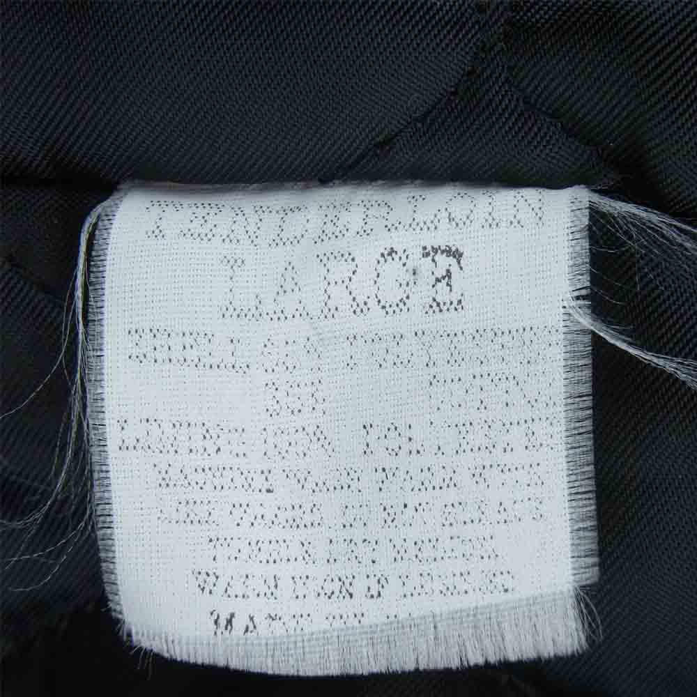TENDERLOIN テンダーロイン T-WORK JKT 裏地キルティング ロゴワッペン リブ ワーク ジャケット ブラック系 L【中古】