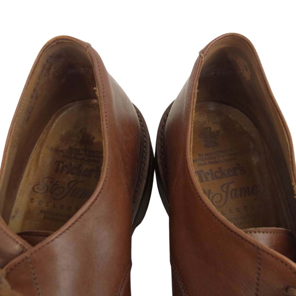 Tricker's トリッカーズ 725523 St James Collection セントジェームスコレクション Uチップ ビジネス シューズ ブラウン系 8.5【中古】