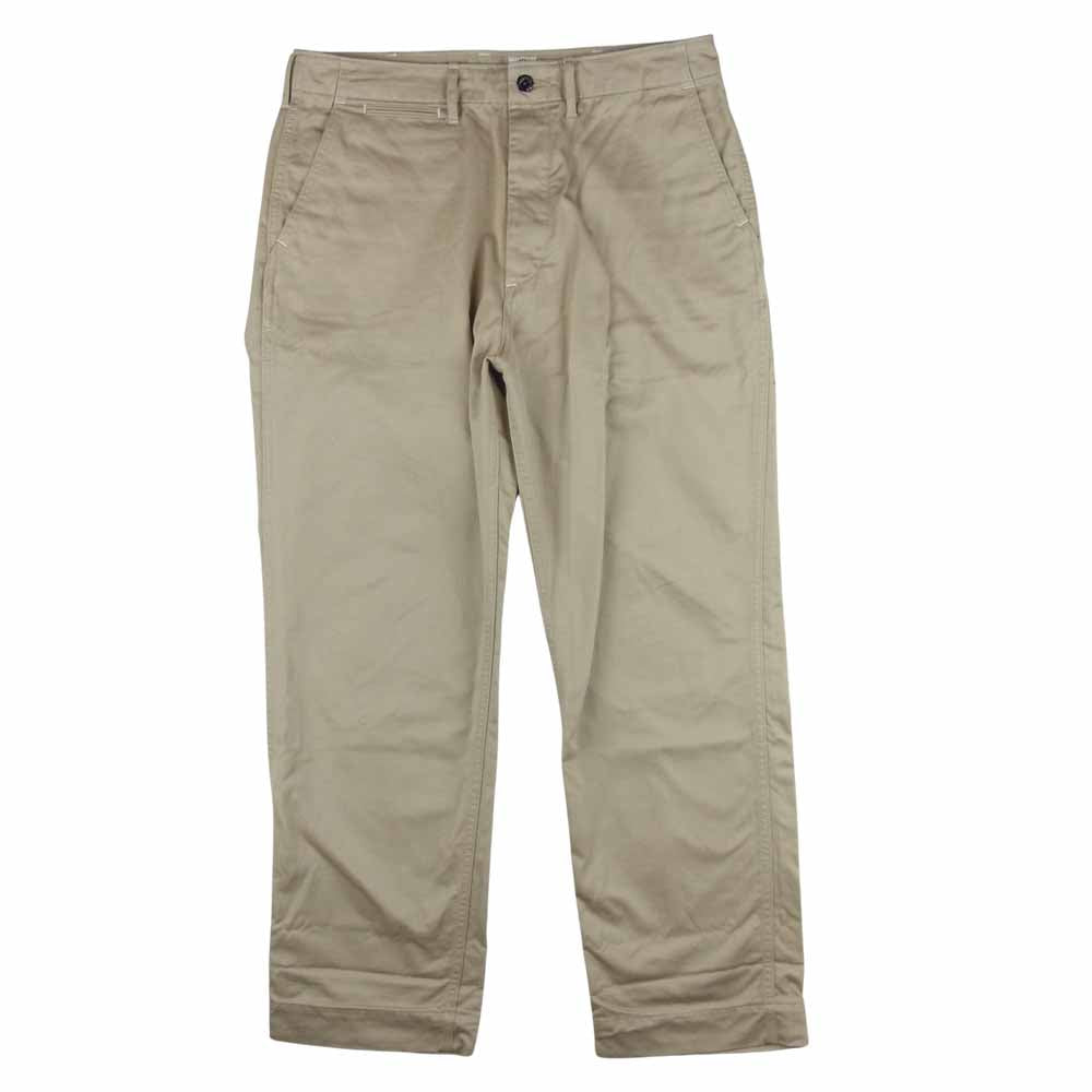 CORONA コロナ CHINO PANTS チノ パンツ コットン 日本製 ベージュ系 L【中古】