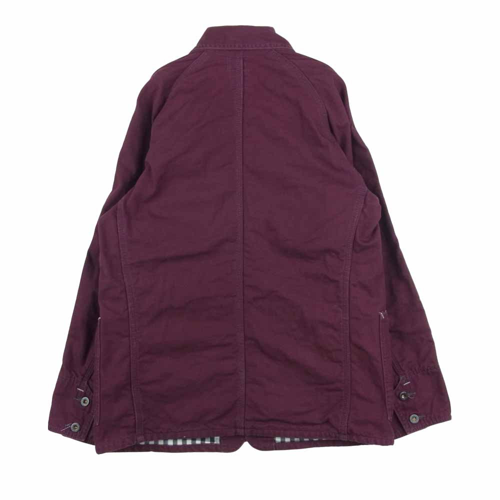 POST OVERALLS ポストオーバーオールズ エンジニア ジャケット コットン アメリカ製 ワインレッド系 S【中古】