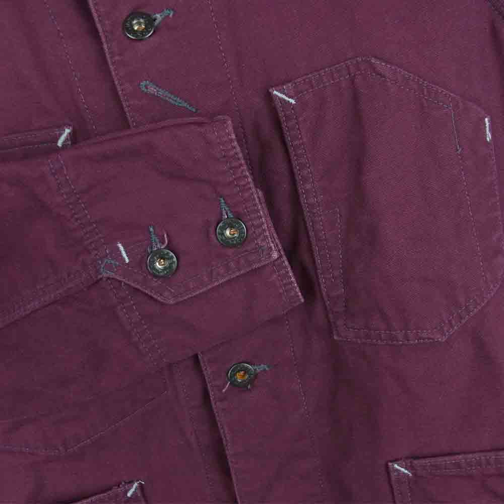 POST OVERALLS ポストオーバーオールズ エンジニア ジャケット コットン アメリカ製 ワインレッド系 S【中古】