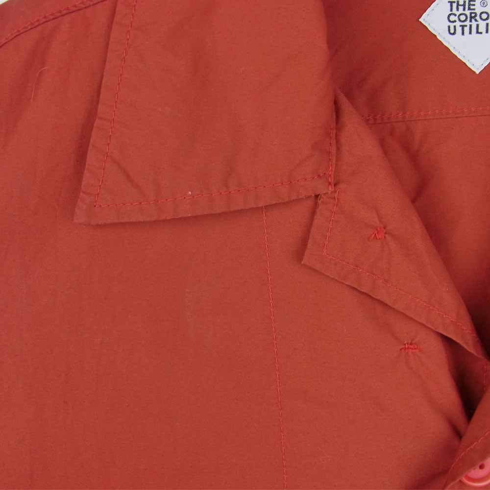 CORONA コロナ UTILITY L/S SHIRT 長袖 シャツ コットン 日本製 レッド系 M【中古】