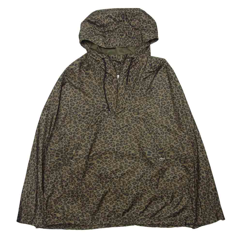 CORONA コロナ LEOPARD PATTERN ナイロン プルオーバー ジャケット 日本製 ブラウン系 M【中古】