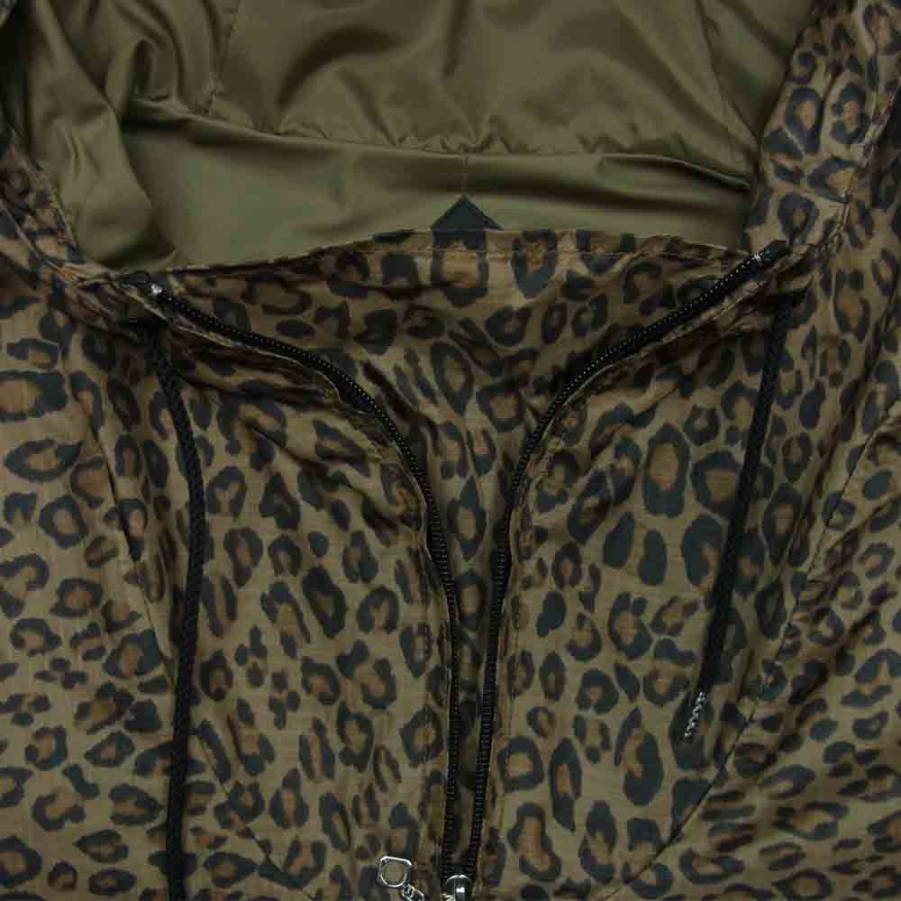 CORONA コロナ LEOPARD PATTERN ナイロン プルオーバー ジャケット 日本製 ブラウン系 M【中古】