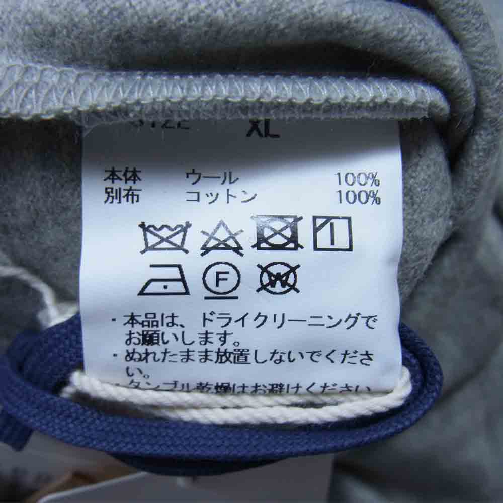 クオン 1702CS01 ショルダーパッチ モックネック ウール ニット グレー系 XL【新古品】【未使用】【中古】