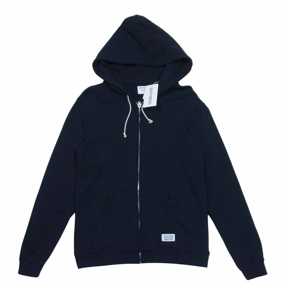 WACKO MARIA ワコマリア 17FWE-WMC-SS01 FULL ZIP HOODED SWEAT SHIRT フルジップ フーディー パーカー ブラック系 L【新古品】【未使用】【中古】