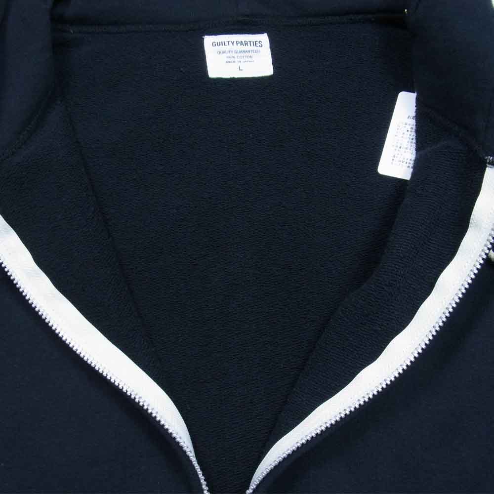 WACKO MARIA ワコマリア 17FWE-WMC-SS01 FULL ZIP HOODED SWEAT SHIRT フルジップ フーディー パーカー ブラック系 L【新古品】【未使用】【中古】
