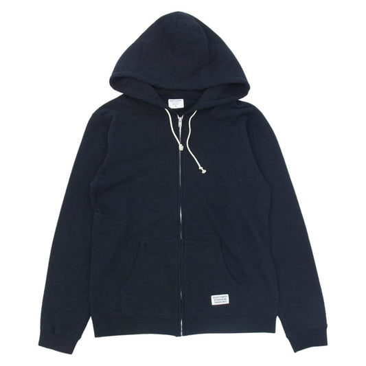 WACKO MARIA ワコマリア FULL ZIP HOODED SWEAT SHIRT フルジップ フーディー パーカー ブラック系 XL【美品】【中古】