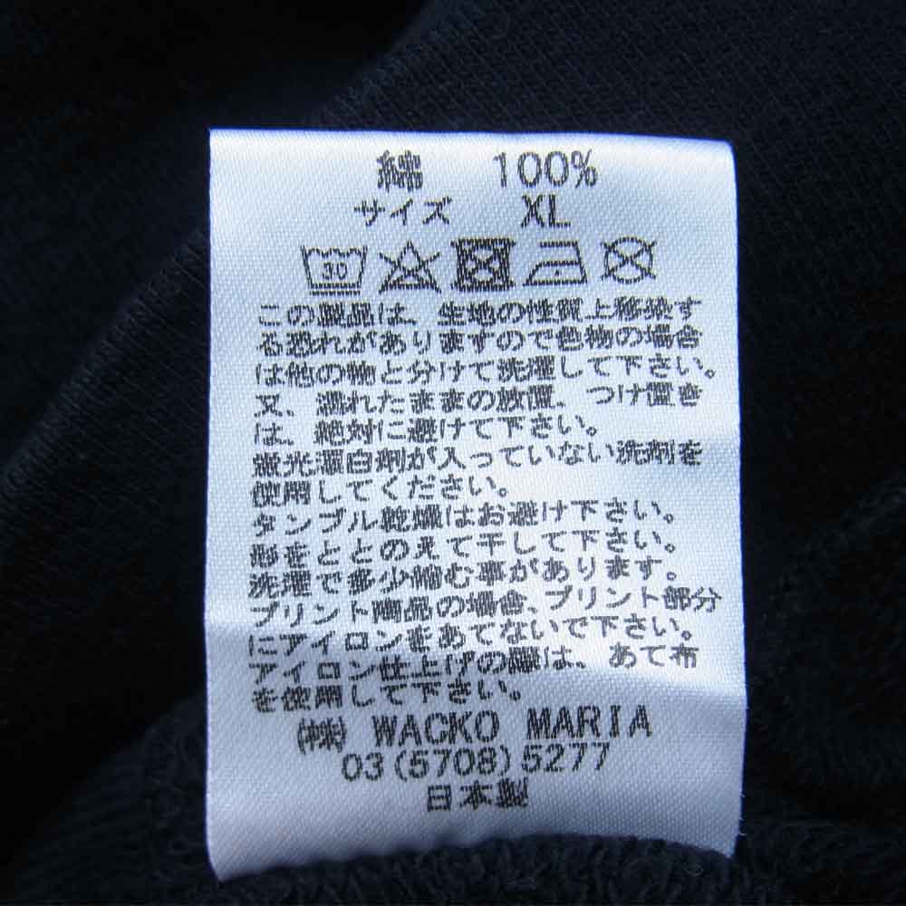 WACKO MARIA ワコマリア FULL ZIP HOODED SWEAT SHIRT フルジップ フーディー パーカー ブラック系 XL【美品】【中古】