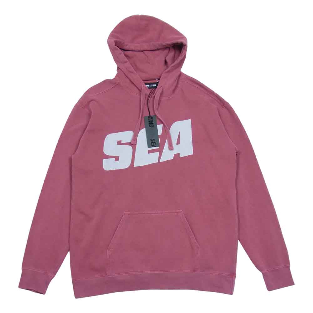 WIND AND SEA ウィンダンシー 21SS WDS-21S-TPS-03 HOODIE SEA プリント フーディー プルオーバー パーカー Crimson M【新古品】【未使用】【中古】