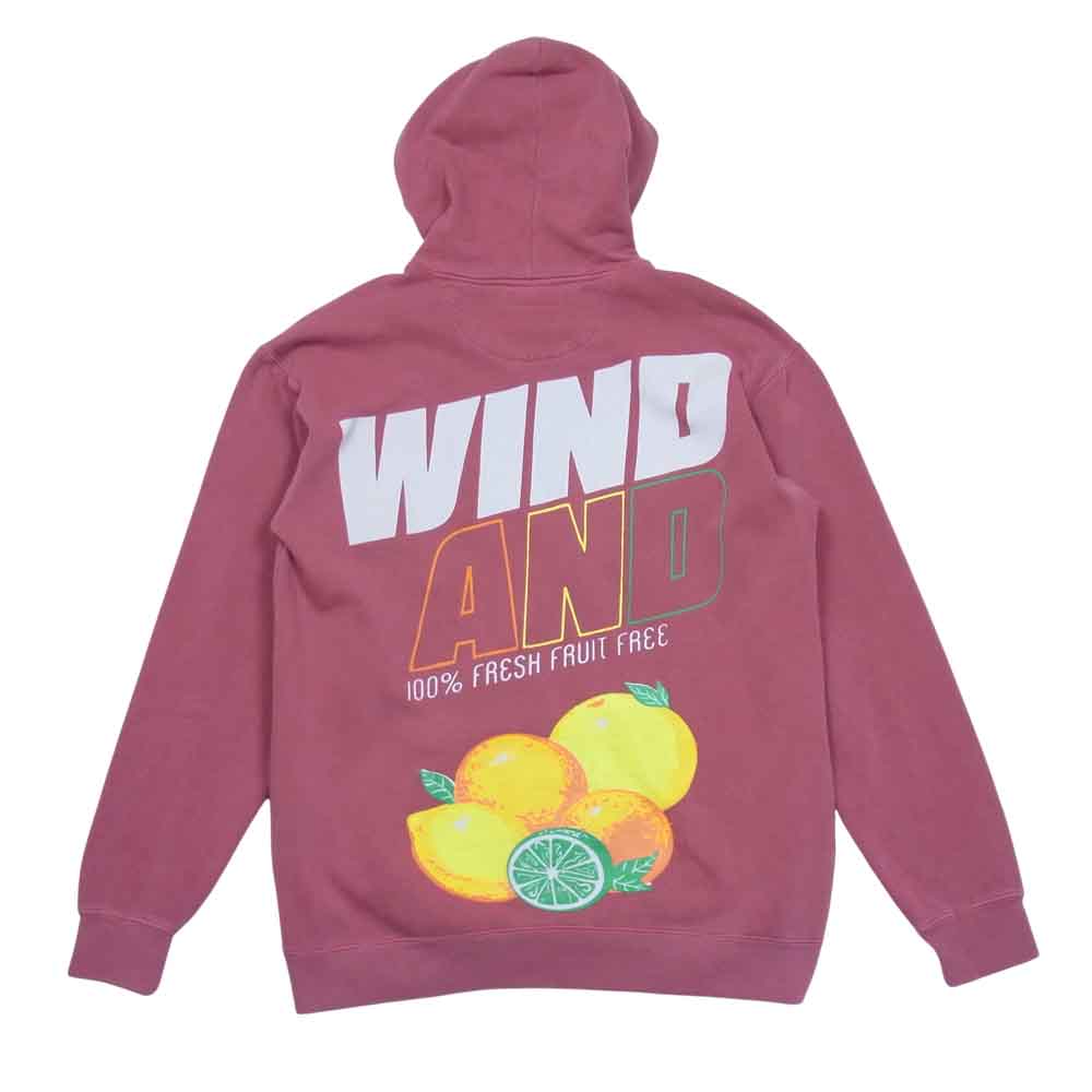 WIND AND SEA ウィンダンシー 21SS WDS-21S-TPS-03 HOODIE SEA プリント フーディー プルオーバー パーカー Crimson M【新古品】【未使用】【中古】