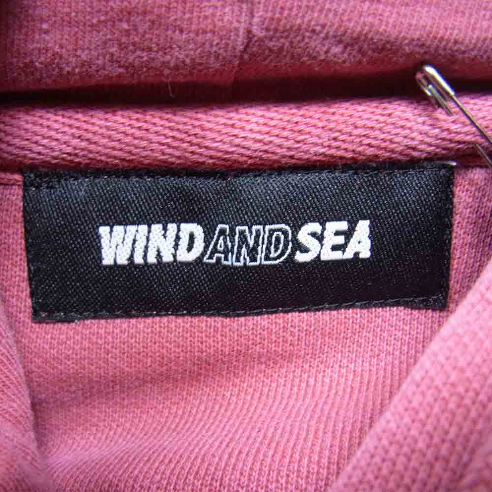 WIND AND SEA ウィンダンシー 21SS WDS-21S-TPS-03 HOODIE SEA プリント フーディー プルオーバー パーカー Crimson M【新古品】【未使用】【中古】