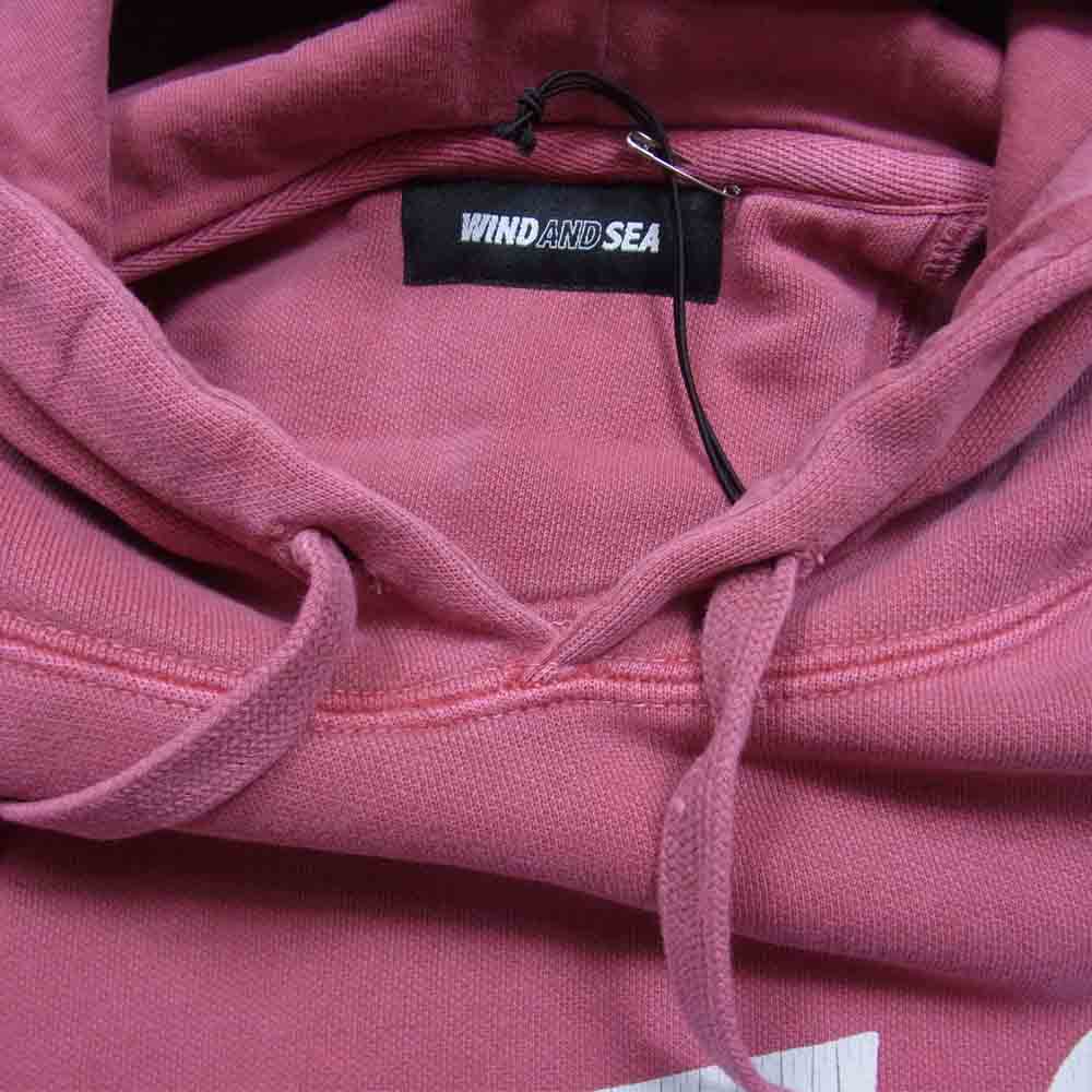 WIND AND SEA ウィンダンシー 21SS WDS-21S-TPS-03 HOODIE SEA プリント フーディー プルオーバー パーカー Crimson L【新古品】【未使用】【中古】