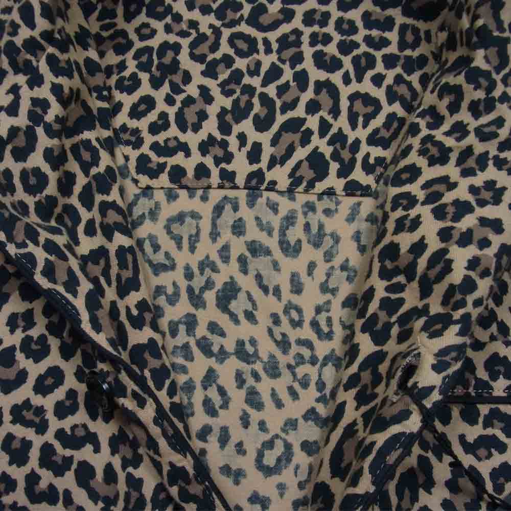 MINEDENIM マインデニム 21AW 2109-4001-67-022 FLANNEL LEOPARD PAJAMA フランネル レオパード セットアップ パジャマシャツ イージーパンツ ライトブラウン系 2【新古品】【未使用】【中古】