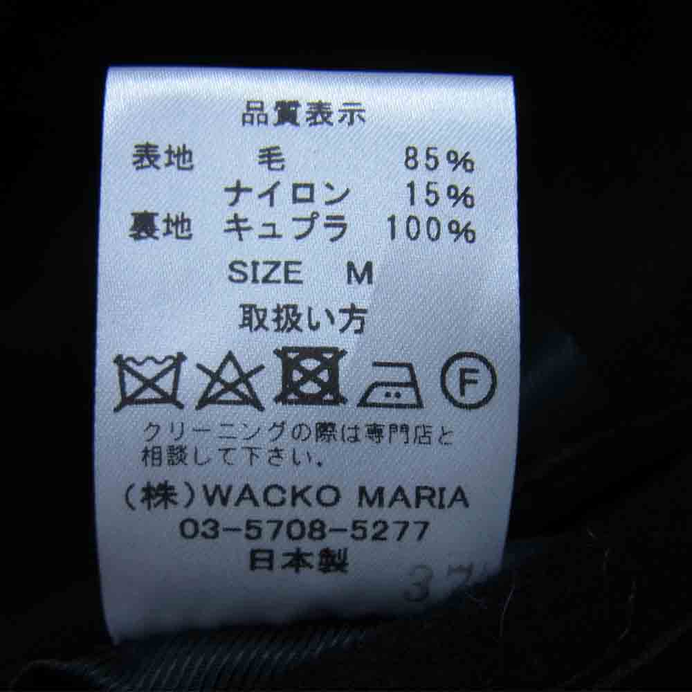 WACKO MARIA ワコマリア 18AW 18FW-WMO-CO09 CHESTERFIELD COAT チェスターコート ブラック系 M【新古品】【未使用】【中古】