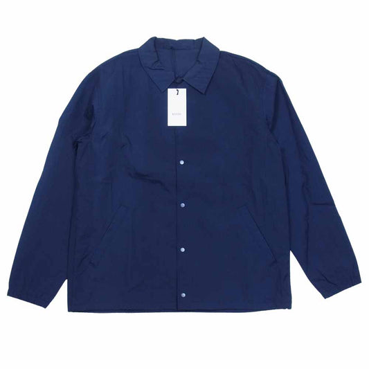クオン 21SS 2101-JK0104 NYLON COACHES JACKET 塩縮 ナイロン コーチ ジャケット ネイビー系 M【新古品】【未使用】【中古】