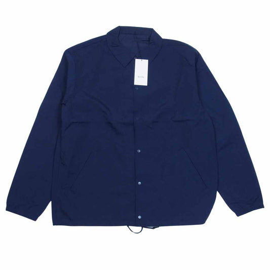 クオン 21SS 2101-JK0104 NYLON COACHES JACKET 塩縮 ナイロン コーチ ジャケット ネイビー系 L【新古品】【未使用】【中古】
