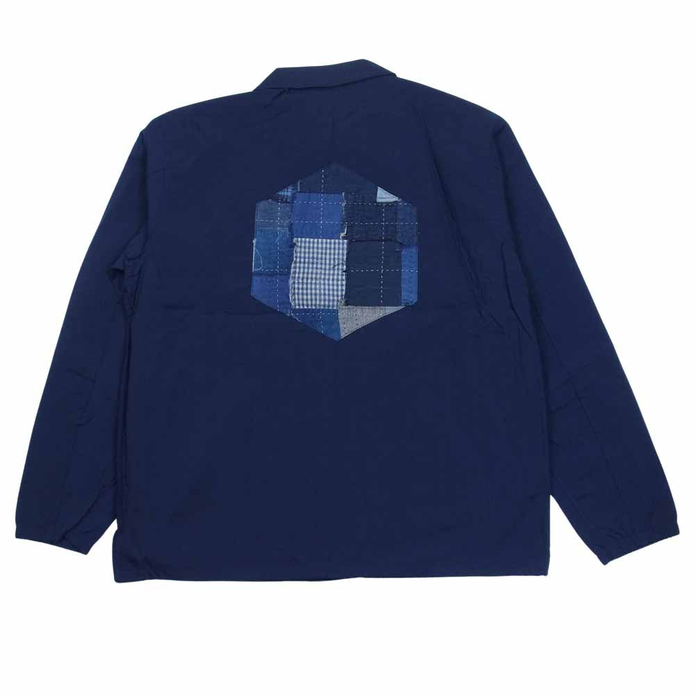 クオン 21SS 2101-JK0104 NYLON COACHES JACKET 塩縮 ナイロン コーチ ジャケット ネイビー系 L【新古品】【未使用】【中古】