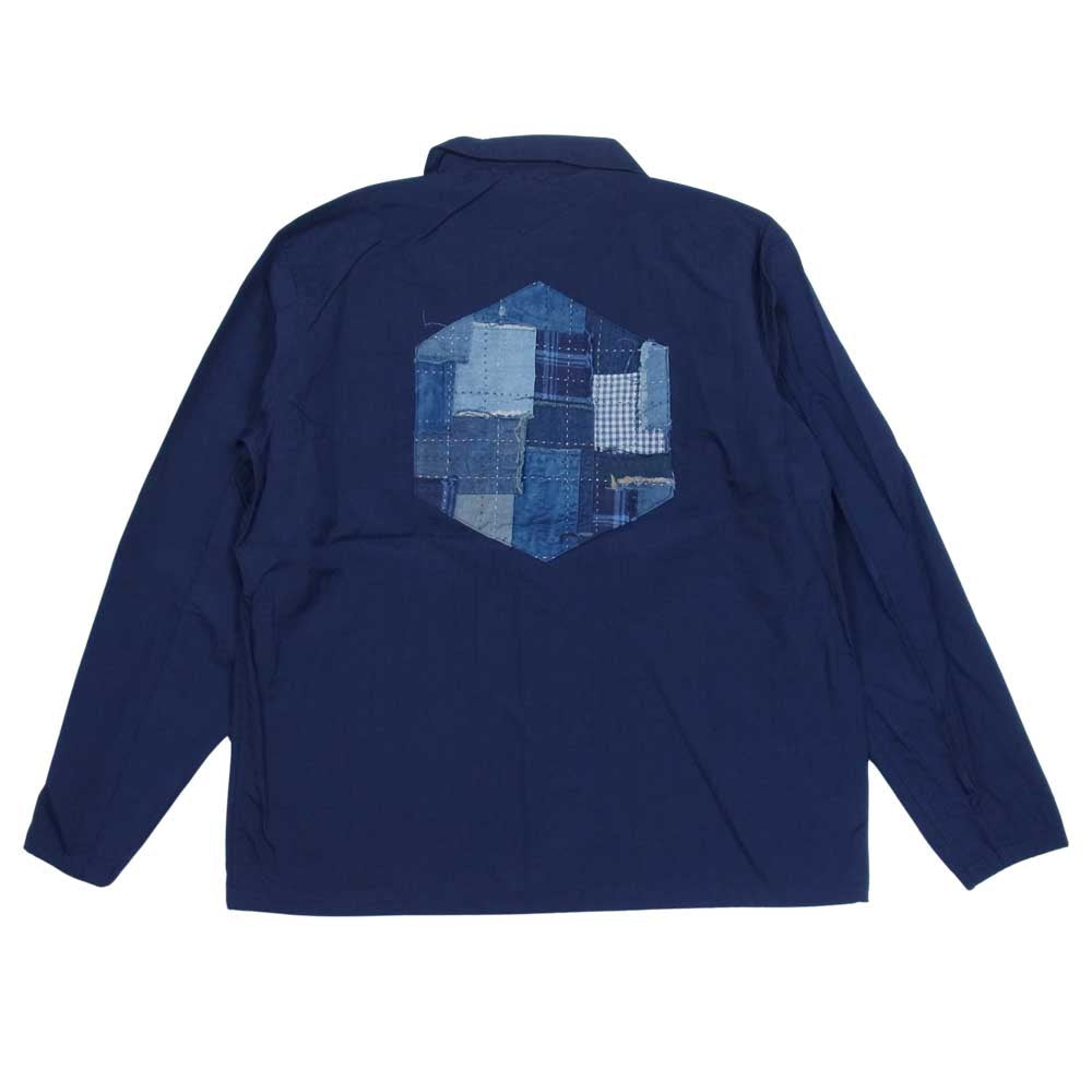 クオン 21SS 2101-JK0104 NYLON COACHES JACKET 塩縮 ナイロン コーチ ジャケット ネイビー系 S【新古品】【未使用】【中古】
