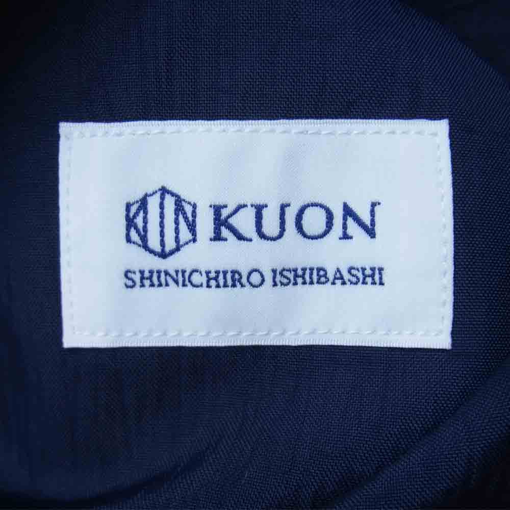 クオン 21SS 2101-JK0104 NYLON COACHES JACKET 塩縮 ナイロン コーチ ジャケット ネイビー系 S【新古品】【未使用】【中古】