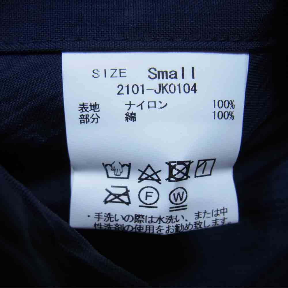クオン 21SS 2101-JK0104 NYLON COACHES JACKET 塩縮 ナイロン コーチ ジャケット ネイビー系 S【新古品】【未使用】【中古】