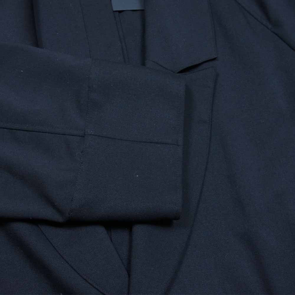 ユハ 10110101 BACK OPEN OVER COAT 本水牛ボタン バックオープン オーバー コート ブラック系 1【新古品】【未使用】【中古】