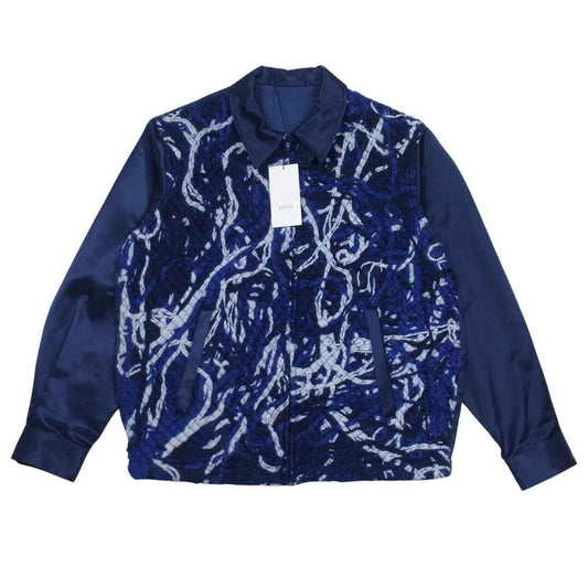 クオン 21AW 141JK040740 TANGLED YARN BLOUSON タングル ヤーン ブルゾン ネイビー系 M【新古品】【未使用】【中古】