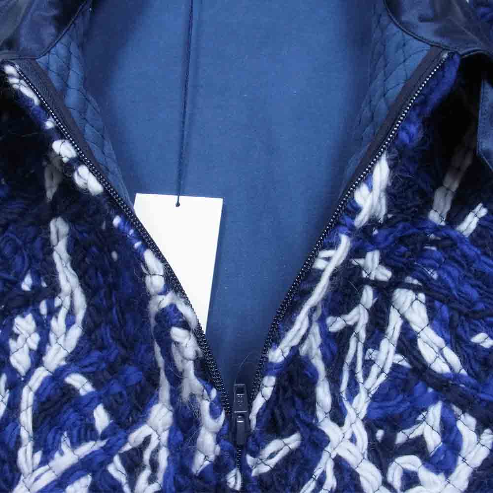 クオン 21AW 141JK040740 TANGLED YARN BLOUSON タングル ヤーン ブルゾン ネイビー系 M【新古品】【未使用】【中古】