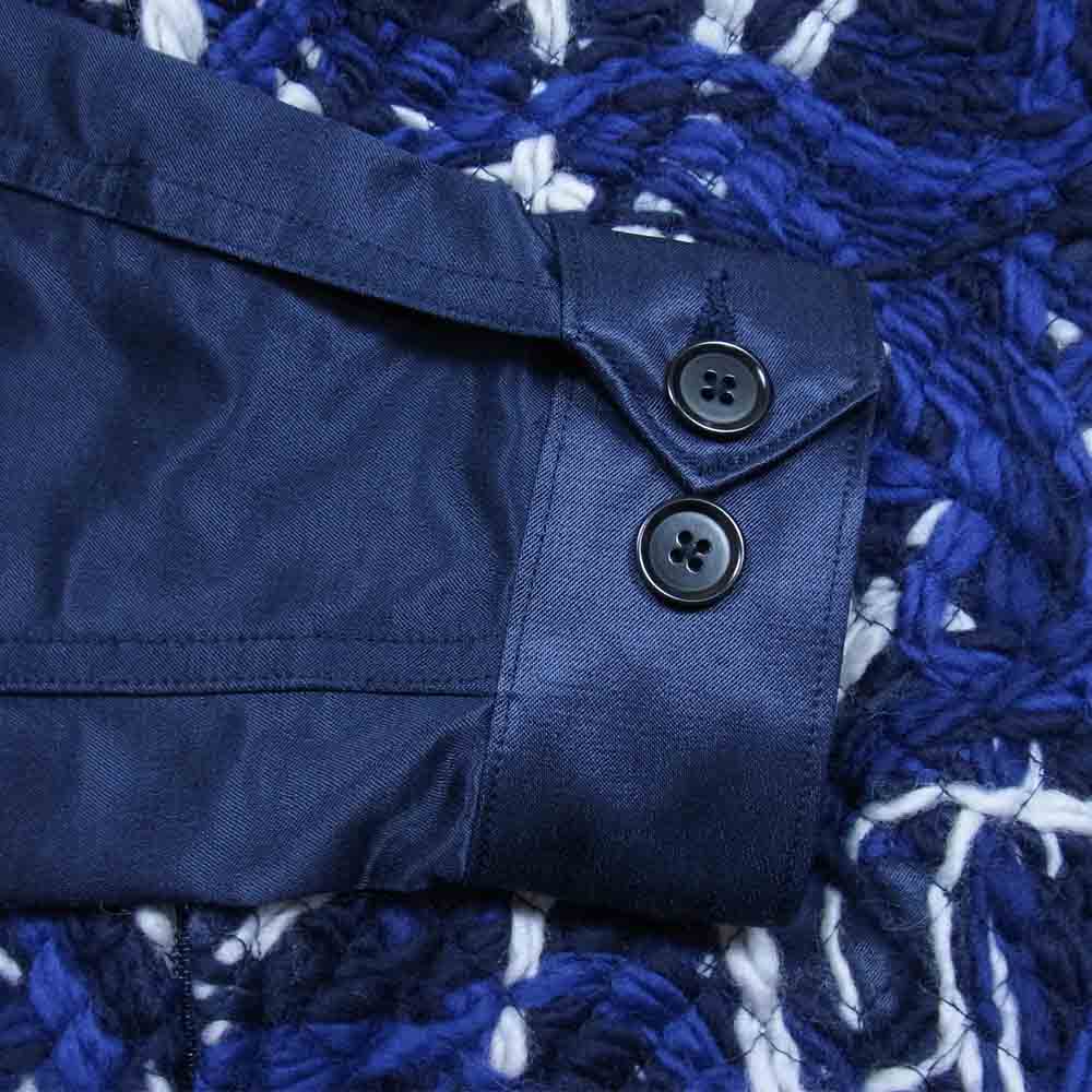 クオン 21AW 141JK040740 TANGLED YARN BLOUSON タングル ヤーン ブルゾン ネイビー系 M【新古品】【未使用】【中古】