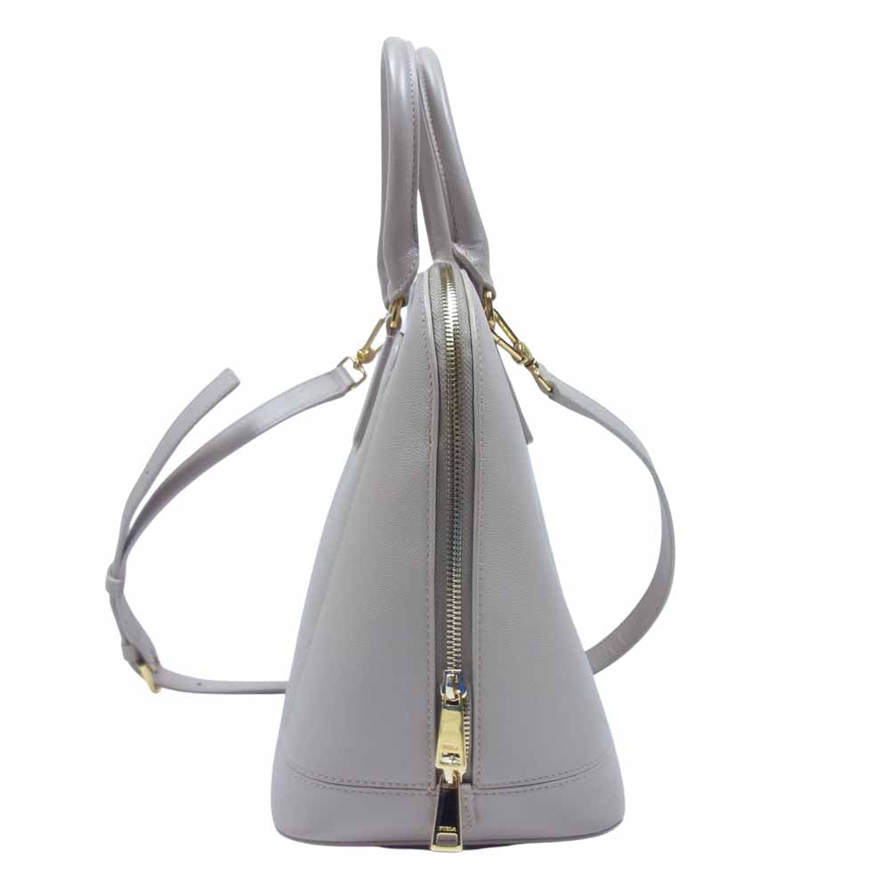 Furla フルラ ファンタスティカ ドームバッグ ハンド バッグ ベージュ系 M【美品】【中古】