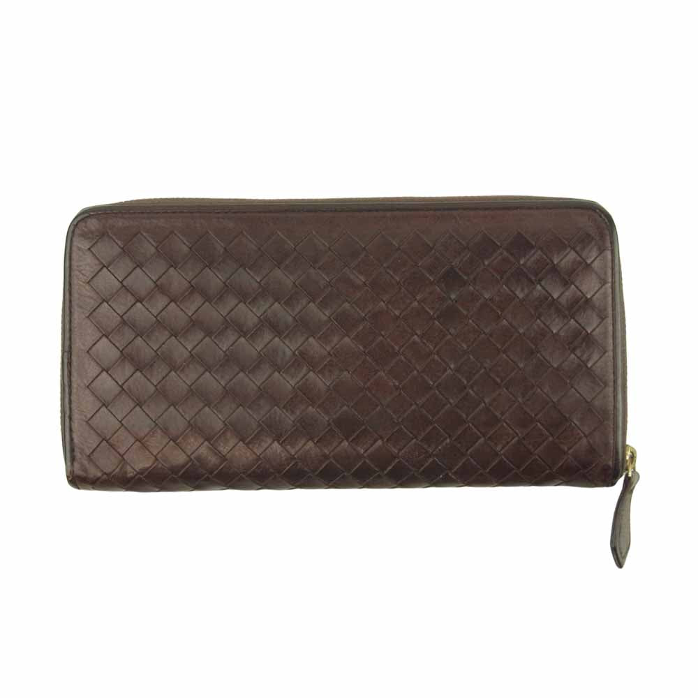 COCOMEISTER ココマイスター マットーネ オーバーザ ウォレット ラウンドジップ レザー 財布 ブラウン系【中古】