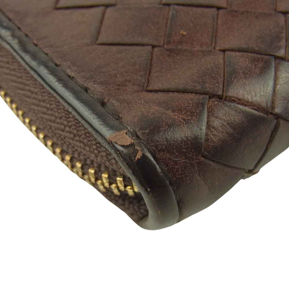 COCOMEISTER ココマイスター マットーネ オーバーザ ウォレット ラウンドジップ レザー 財布 ブラウン系【中古】