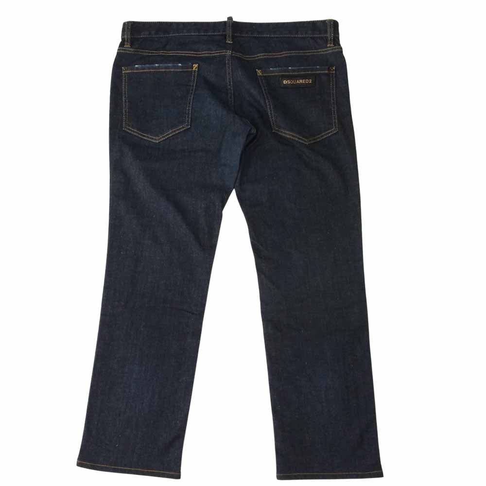 DSQUARED2 ディースクエアード S74LB0033 Slim Sean ダメージ 加工 スリム デニム パンツ インディゴブルー系 52【美品】【中古】