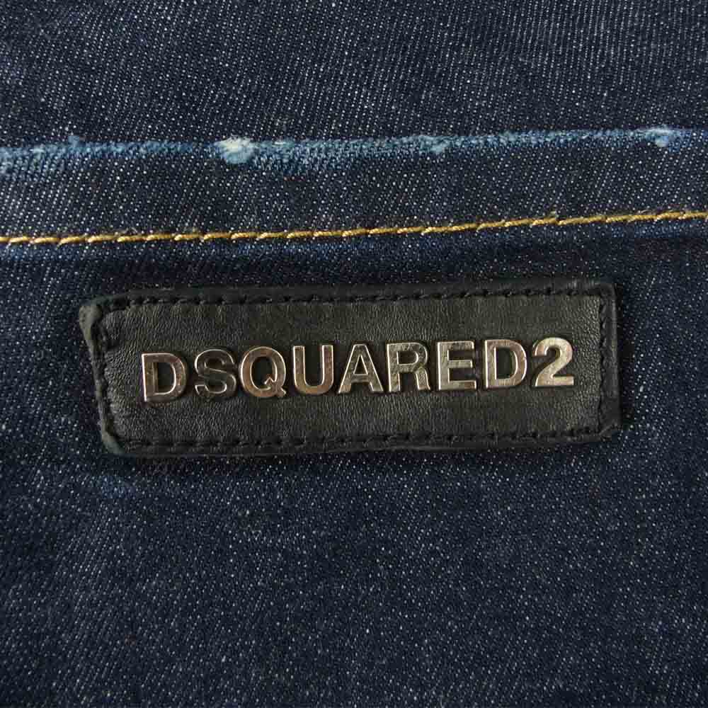 DSQUARED2 ディースクエアード S74LB0033 Slim Sean ダメージ 加工 スリム デニム パンツ インディゴブルー系 52【美品】【中古】