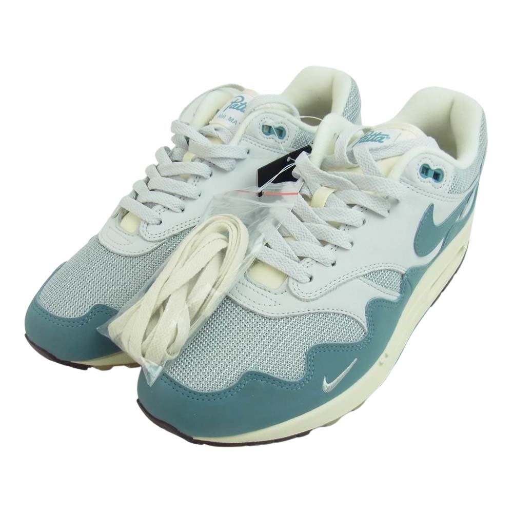 NIKE ナイキ 21AW DH1348-004 PATTA AIR MAX 1 NOISE AQUA パタ エアマックス ワン ノイズアクア スニーカー ライトブルー系 28.5cm【新古品】【未使用】【中古】