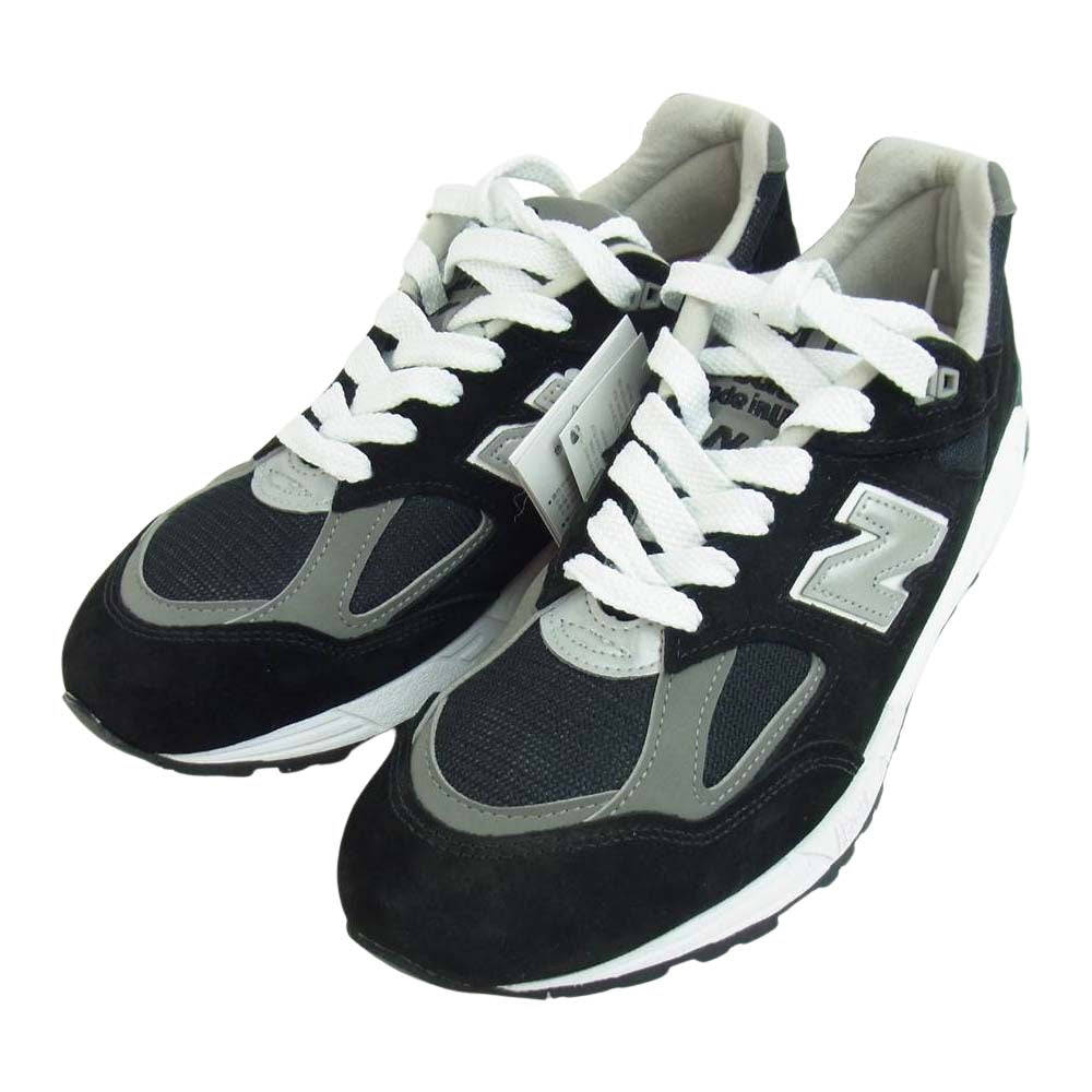 NEW BALANCE ニューバランス MADE IN USA M990BL2 スニーカー ブラック系 28cm【新古品】【未使用】【中古】