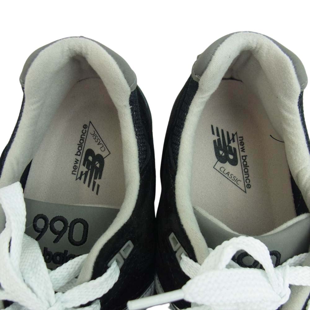 NEW BALANCE ニューバランス MADE IN USA M990BL2 スニーカー ブラック系 28cm【新古品】【未使用】【中古】