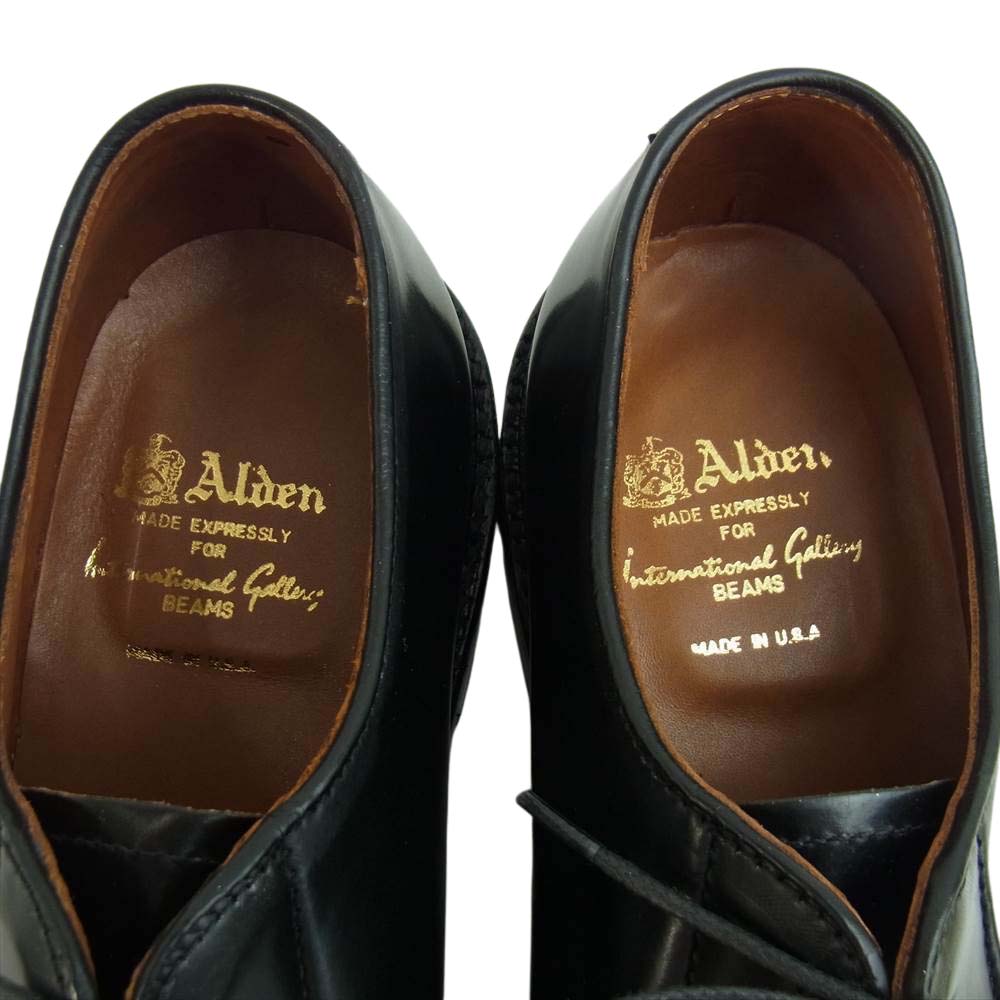 ALDEN オールデン 9901 Clipper Ox プレーントゥ シェルコードバン バリーラスト シューズ ブラック系 8.5【新古品】【未使用】【中古】
