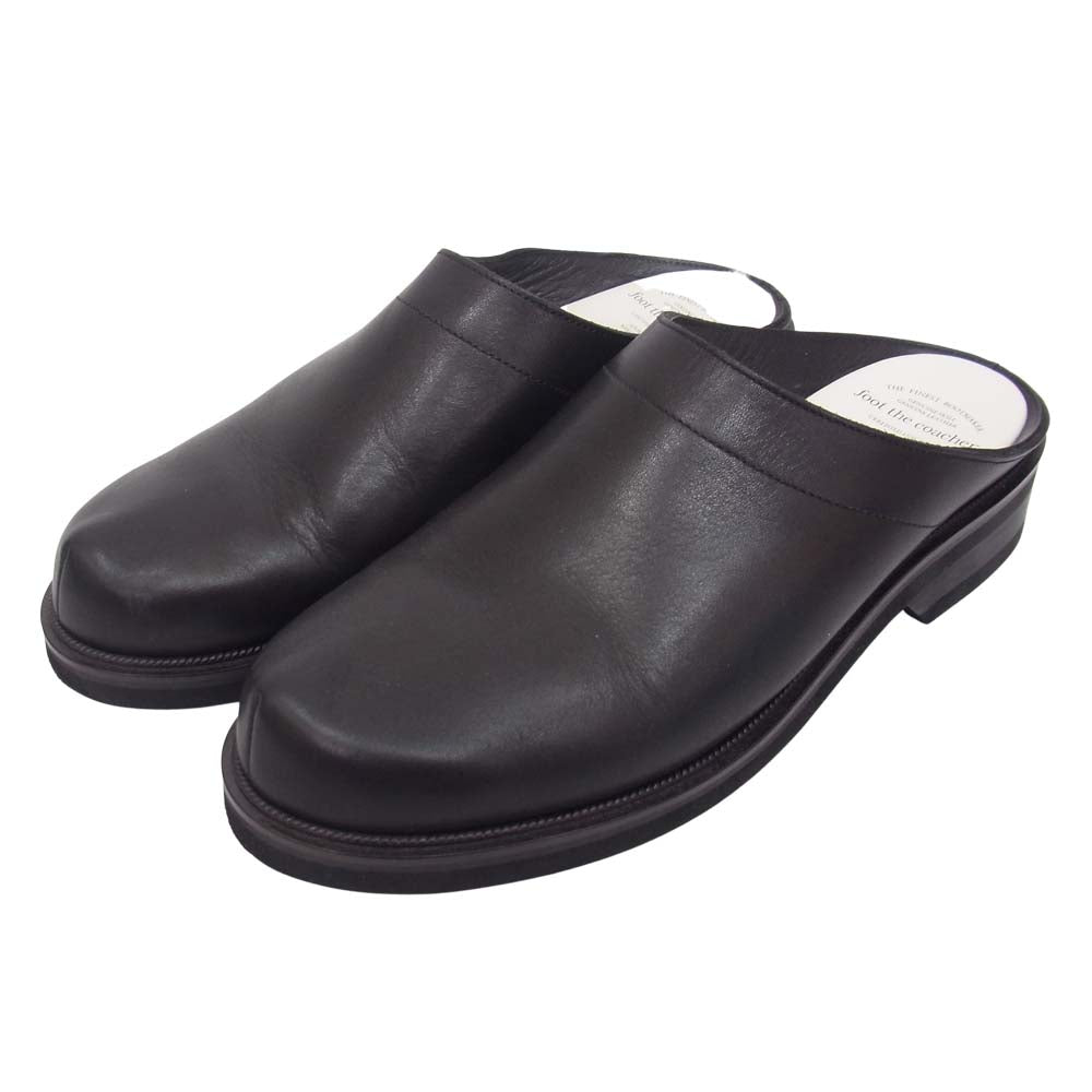 foot the coacher フットザコーチャー FIC2012008 MINIMAL CLOG ミニマル クロッグ サンダル ブラック系 26cm【美品】【中古】