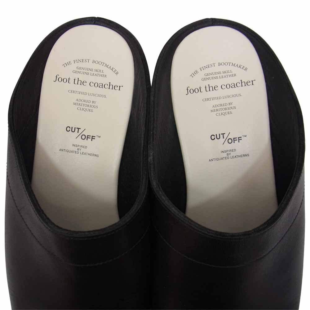 foot the coacher フットザコーチャー FIC2012008 MINIMAL CLOG ミニマル クロッグ サンダル ブラック系 26cm【美品】【中古】