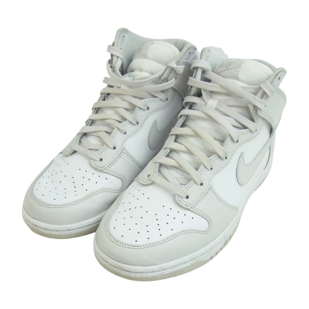 NIKE ナイキ DD1399-100 DUNK HIGH RETRO VAST GREY ダンク ハイ レトロ スニーカー ホワイト系 グレー系 26.5cm【中古】