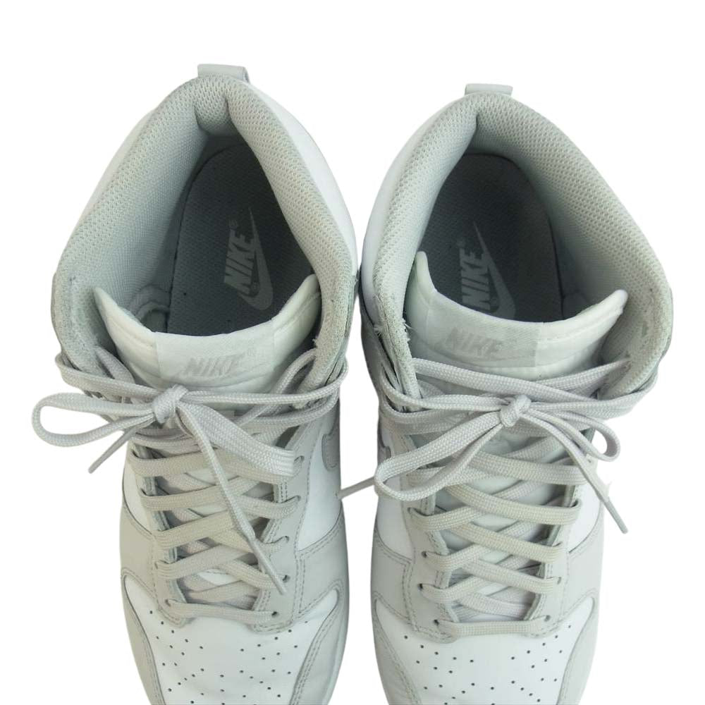 NIKE ナイキ DD1399-100 DUNK HIGH RETRO VAST GREY ダンク ハイ レトロ スニーカー ホワイト系 グレー系 26.5cm【中古】