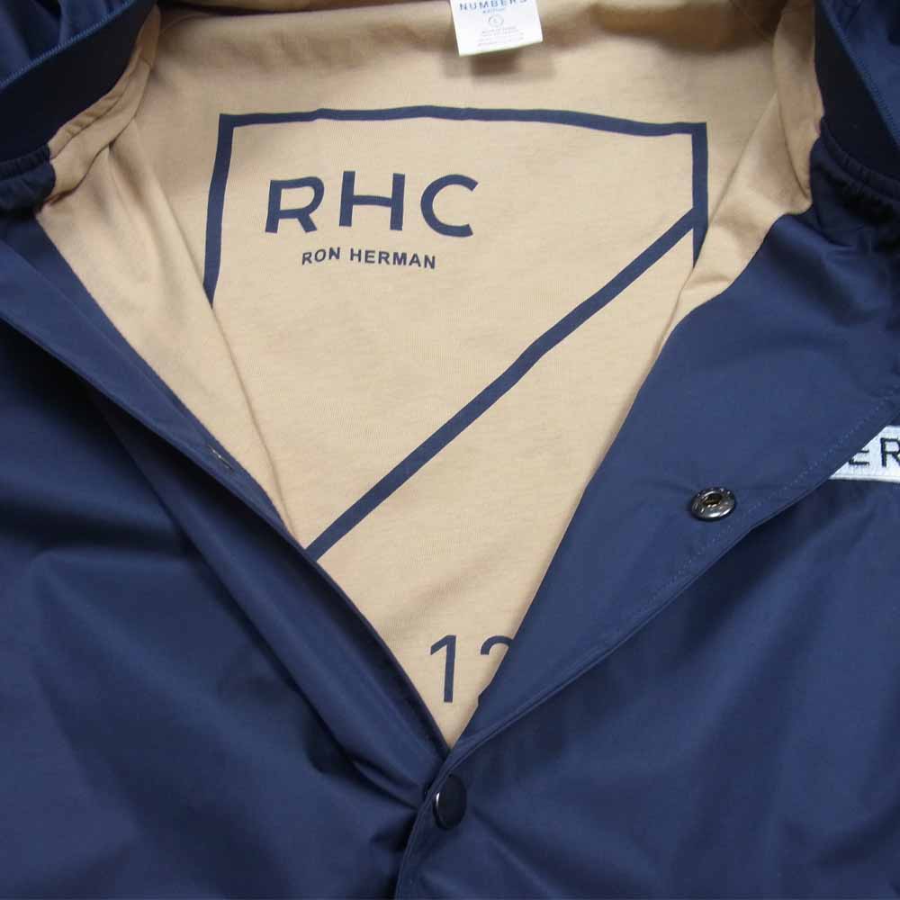 Ron Herman ロンハーマン × Numbers Edition RHC刺繍 ナンバーズ エディション ブルゾン スタジャン ネイビー系 L【中古】