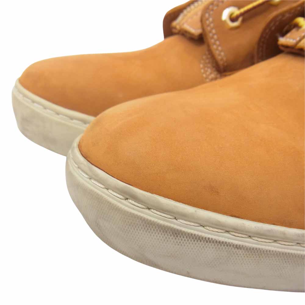 mastermind JAPAN マスターマインドジャパン × Timberland ティンバーランド 4 EYE SHORT BOOTS イエローヌバック フロントジップ ショートブーツ ブラウン系 8 1/2【中古】