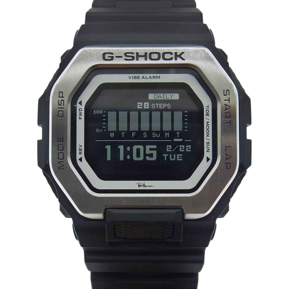 G-SHOCK ジーショック × Ron Herman GBX-100-7JF 3482 ロンハーマン 別注 腕時計 ウォッチ  ブラック系【美品】【中古】