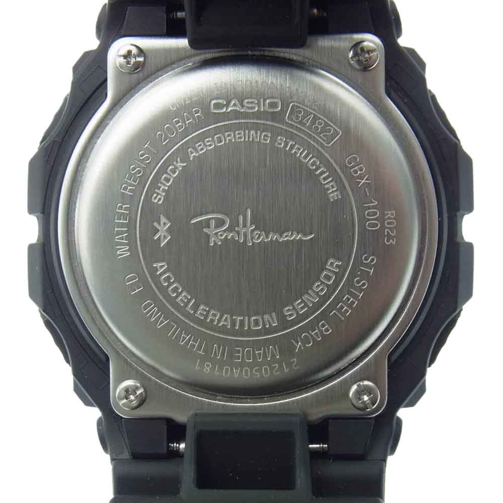 G-SHOCK ジーショック × Ron Herman GBX-100-7JF 3482 ロンハーマン 別注 腕時計 ウォッチ ブラック系【美品】【中古】