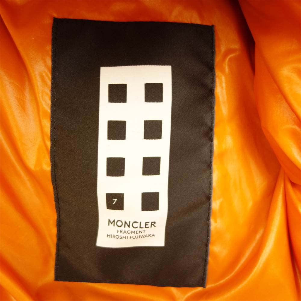 MONCLER モンクレール × FRAGMENT GENIUS HANRIOT GIUBBOTTO GENIUS7 モンクレールジャパンタグ フラグメント ジーニアス  ダウン ジャケット  オレンジ系 4【中古】