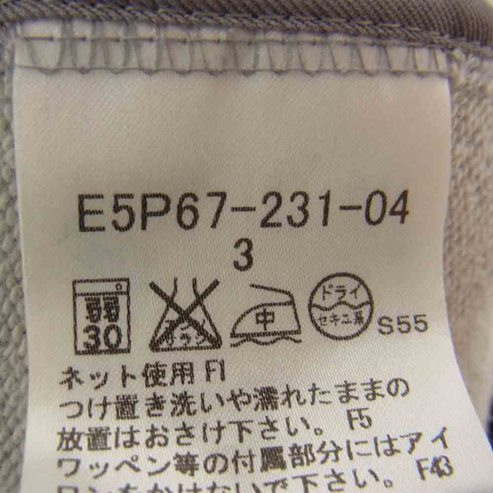 BURBERRY バーバリー E5P67-231-04 GOLF ゴルフ スウェット ジップアップ ブルゾン グレー系 3【中古】